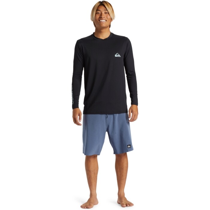 2024 Quiksilver Mens Everyday Surf Long Sleeve Tee AQYWR03154 - Black